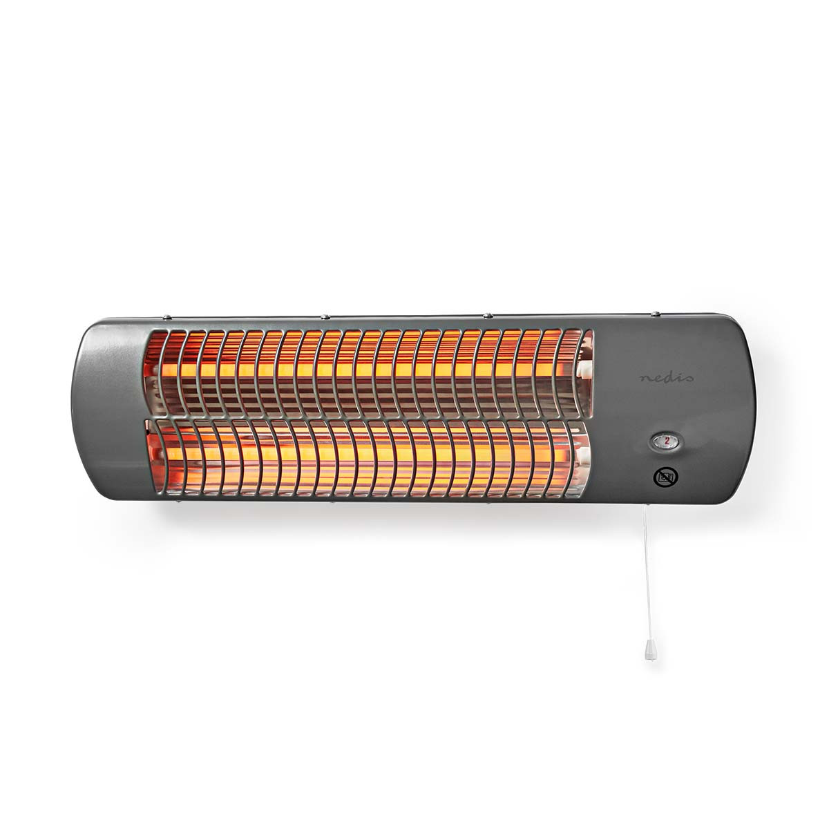 Grijalica NEDIS HTBA10GY, 1200W, 2 načina grijanja, X4, siva, pogodna za kupaonicu-7