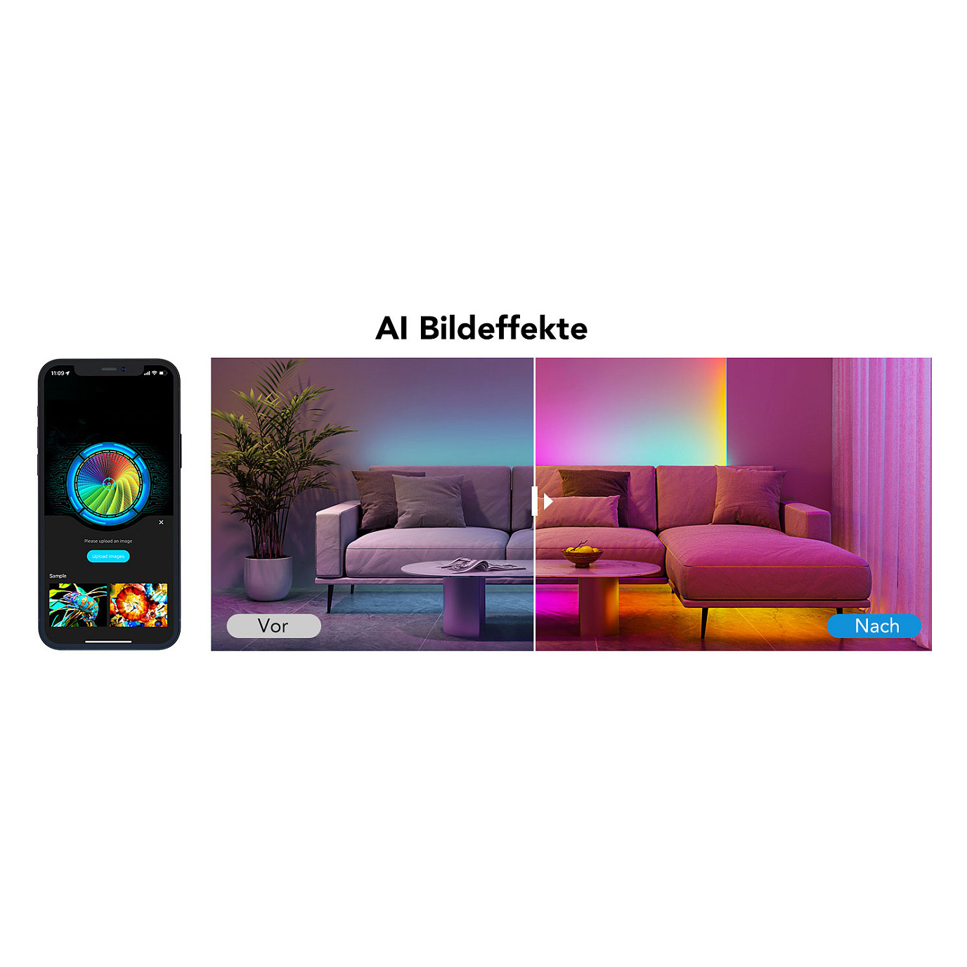Led set Govee RGBIC Basic S, Wi-Fi, Bluetooth, IP 65, 5 m-18
