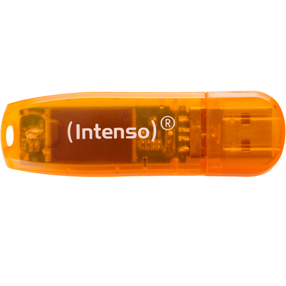 Memorijski stick INTENSO 64GB Rainbow Line (USB 2.0, narančasta)-3
