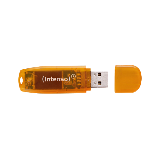 Memorijski stick INTENSO 64GB Rainbow Line (USB 2.0, narančasta)-1