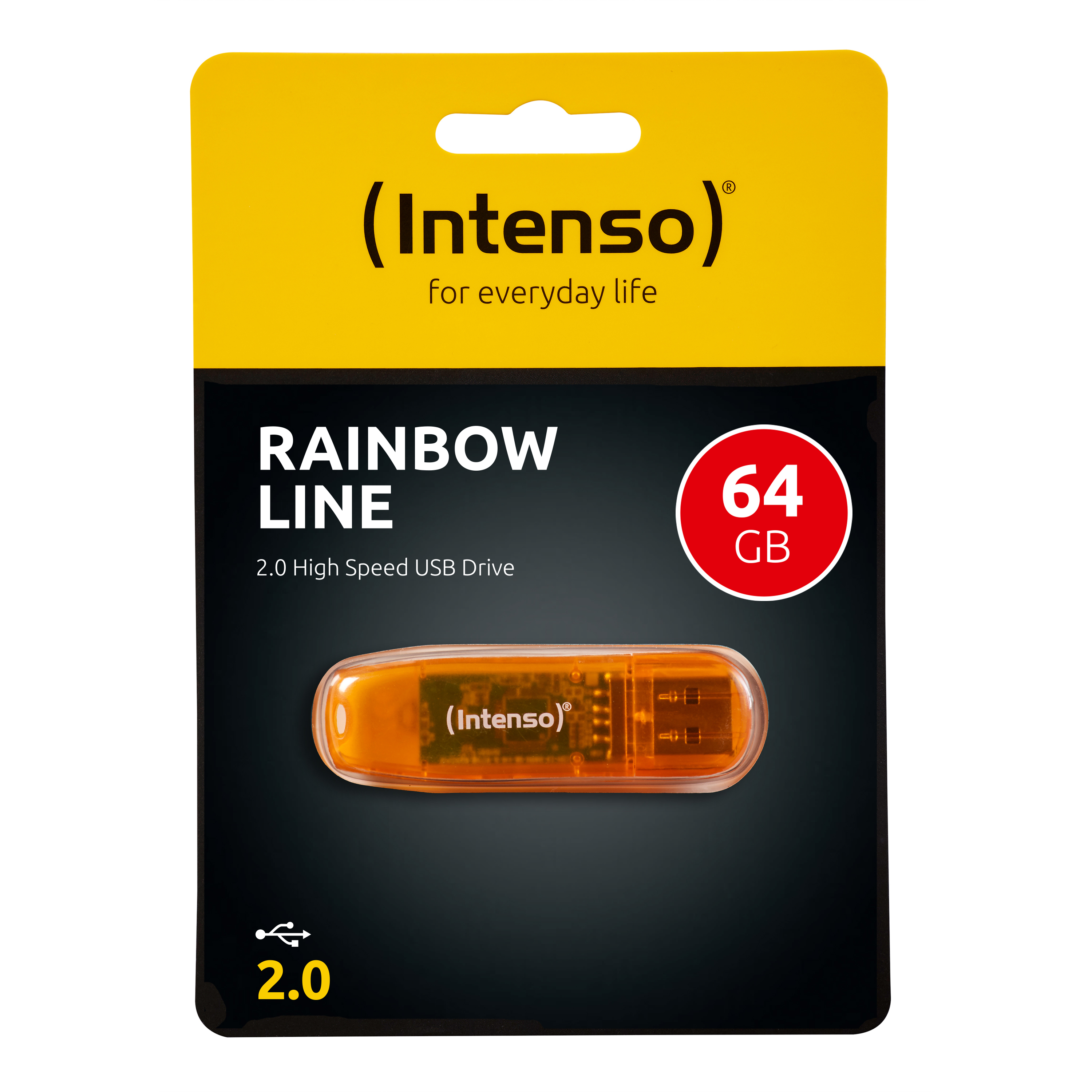 Memorijski stick INTENSO 64GB Rainbow Line (USB 2.0, narančasta)-6