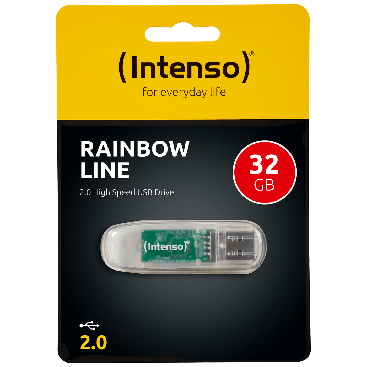 Memorijski stick INTENSO 32GB Rainbow Line (USB 2.0, prozirni)
