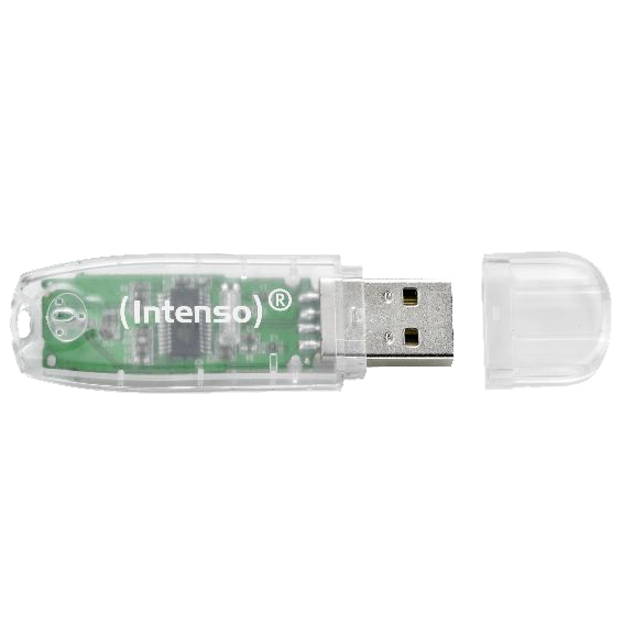 Memorijski stick INTENSO 32GB Rainbow Line (USB 2.0, prozirni)-1
