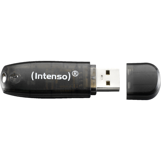 Memorijski stick INTENSO 16GB Rainbow Line (USB 2.0 crna)-1