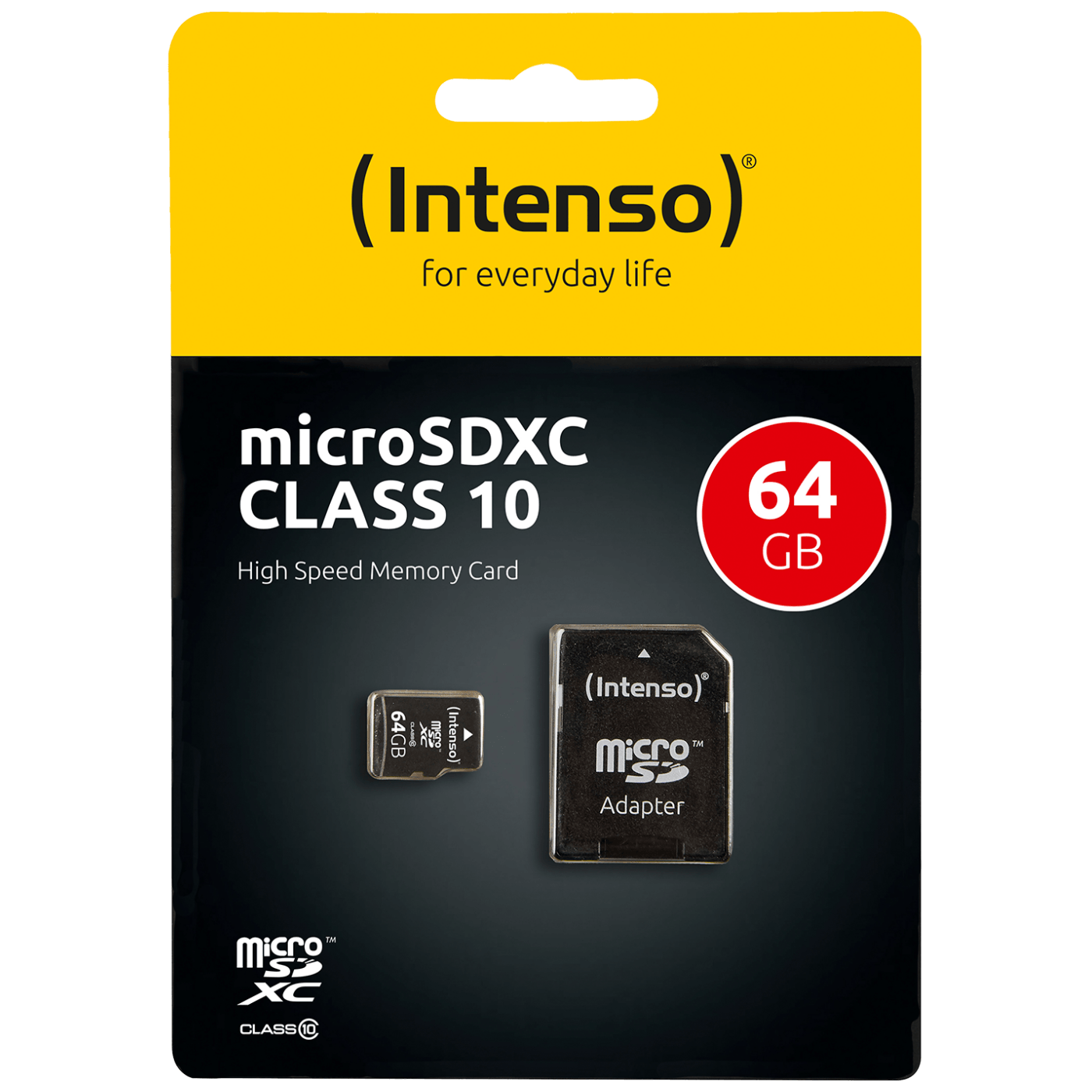 INTENSO Micro SD Kartica 64GB Class 10 sa adapterom - SDXCmicro+ad-64GB/Class10-0