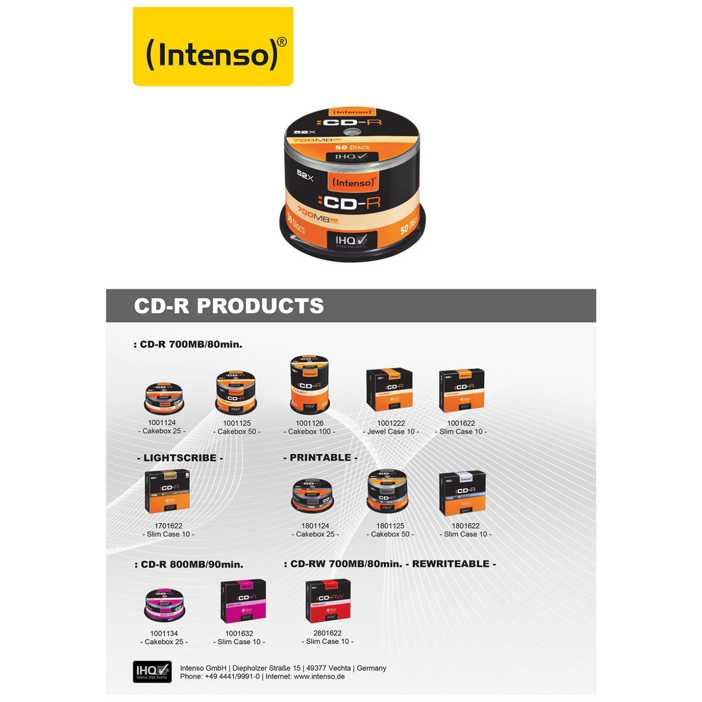 INTENSO CD-R 700MB (80 min.) pak. 25 komada Cake Box - CD-R700MB/25Cake-2