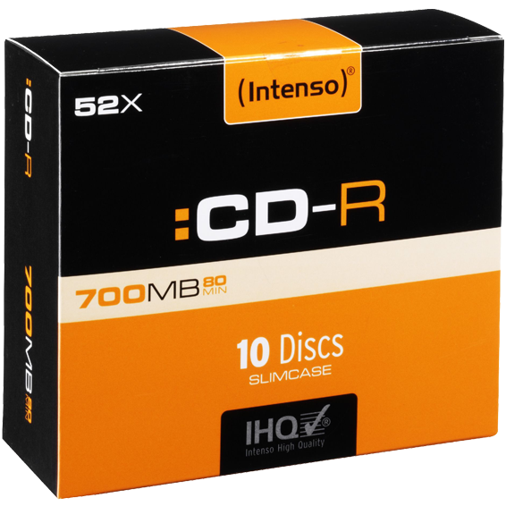 INTENSO CD-R 700MB (80 min.) pak. 10 komada Slim Case - CD-R700MB/10Slim-0