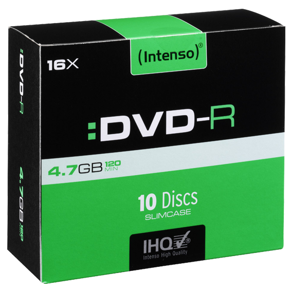 DVD-R medij INTENSO 4.7GB 16x (10 komada, Slim Case)