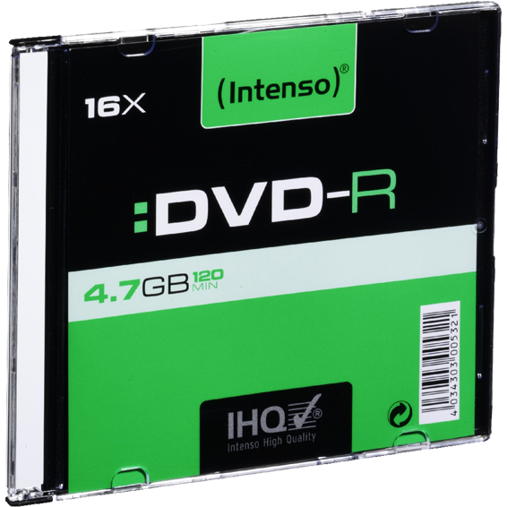 DVD-R medij INTENSO 4.7GB 16x (10 komada, Slim Case)-1