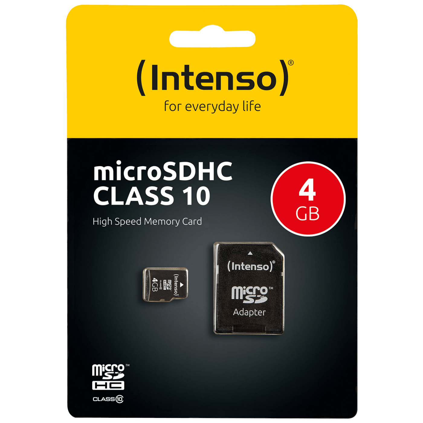 INTENSO Micro SD Kartica 4GB Class 10 (SDHC & SDXC) sa adapterom - SDHCmicro+ad-4GB/Class10-0