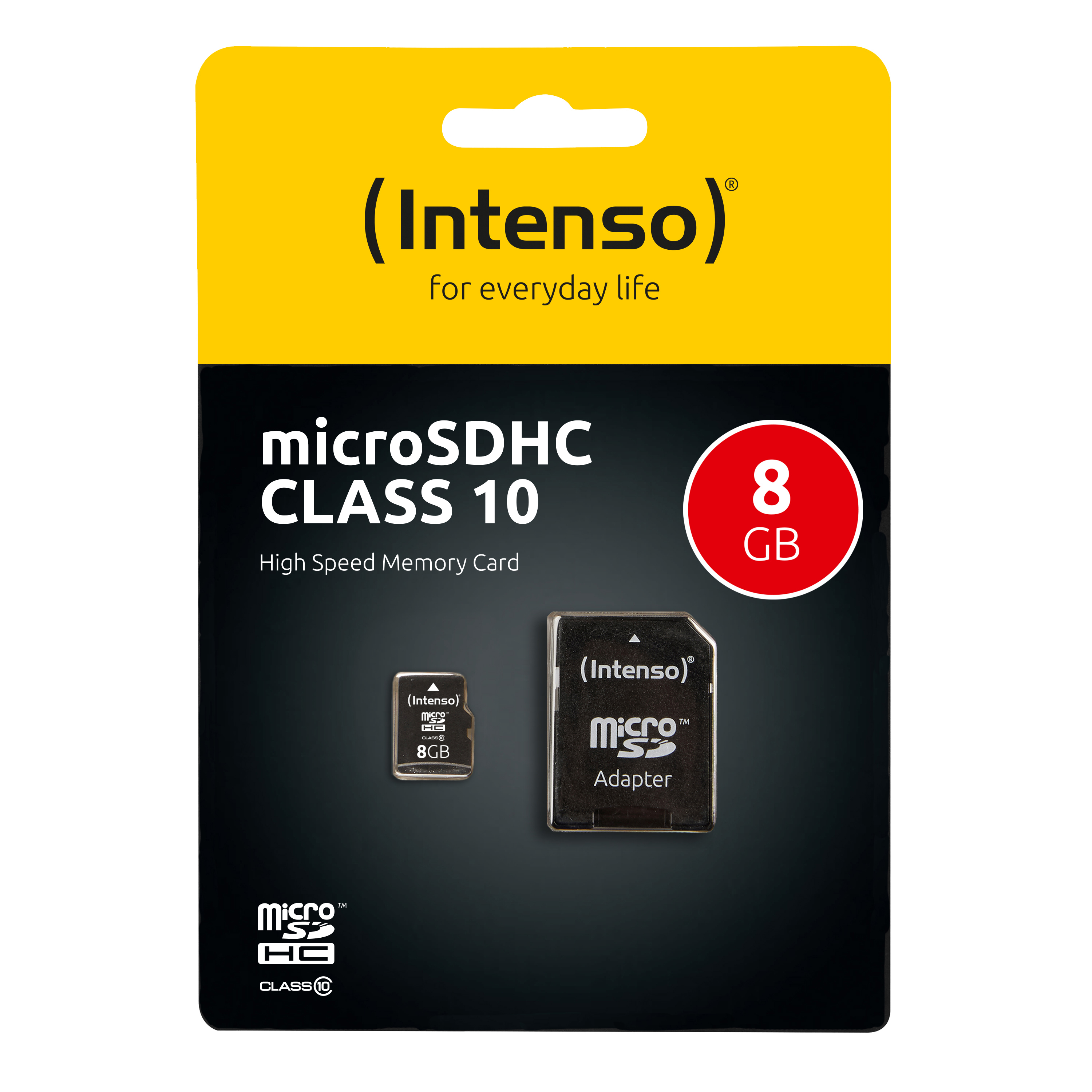 Intenso 8GB microSDHC Class 10 25MB/s memory card-5