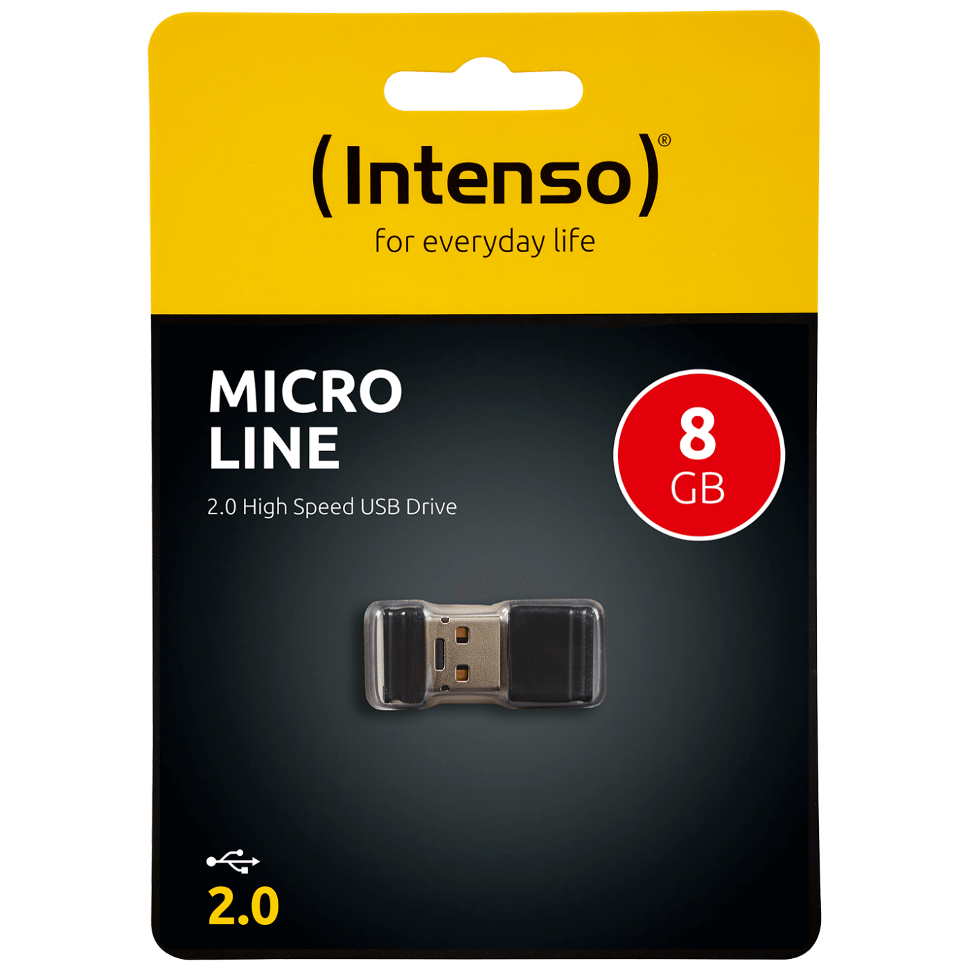 INTENSO USB Flash drive 8GB Hi-Speed USB 2.0, Micro Line - ML8-0