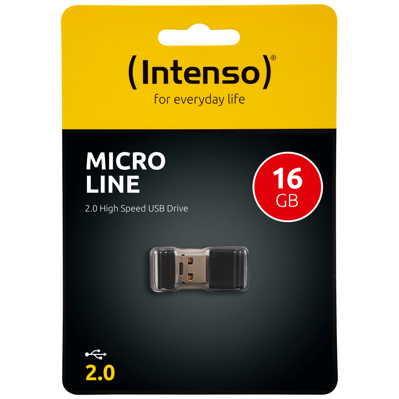INTENSO USB Flash drive 16GB Hi-Speed USB 2.0, Micro Line - ML16