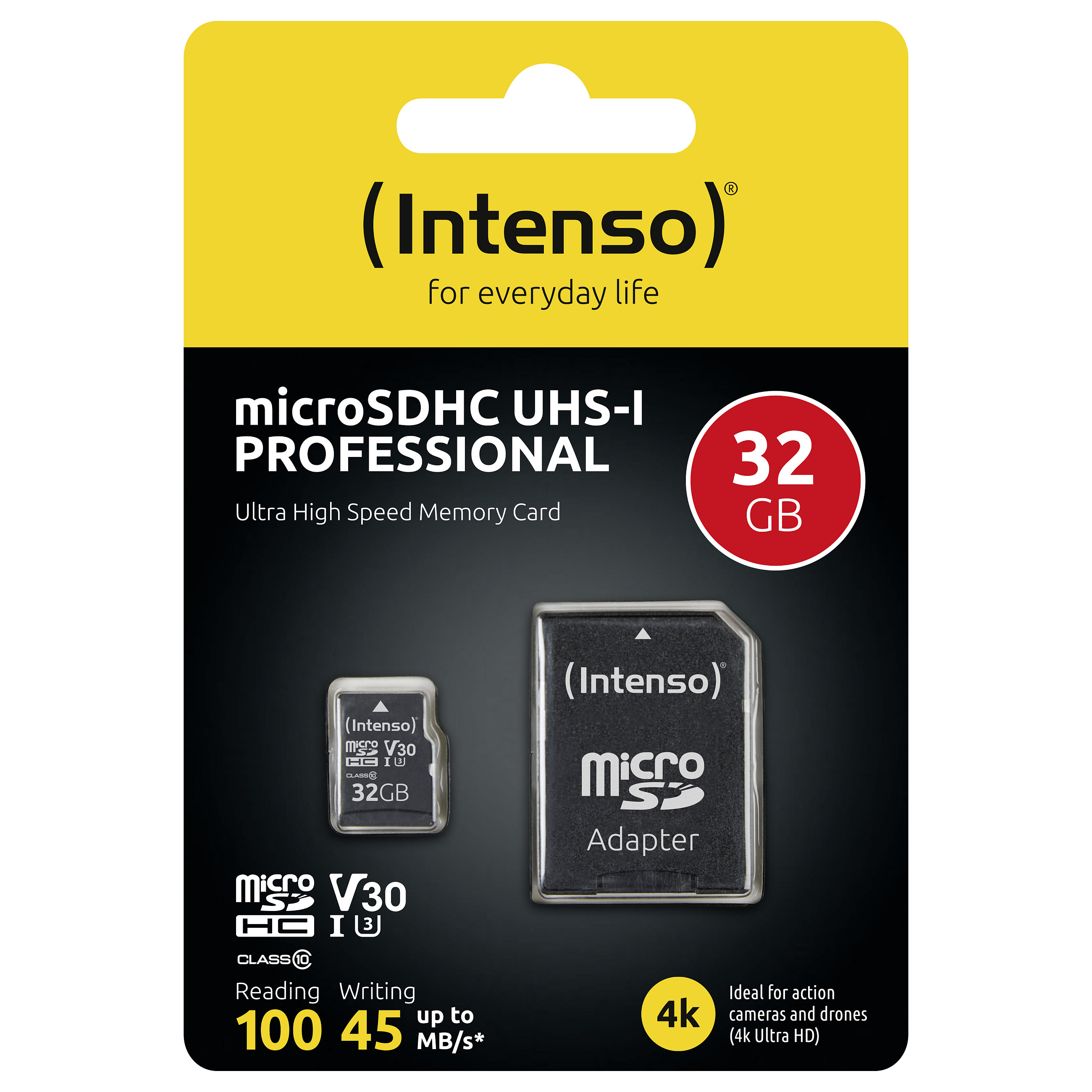 INTENSO Micro SDHC/SDXC kartica 32GB Class 10, UHS-I +adapter, Pro - MicroSD 32GB Class10 UHS-I Pro-4