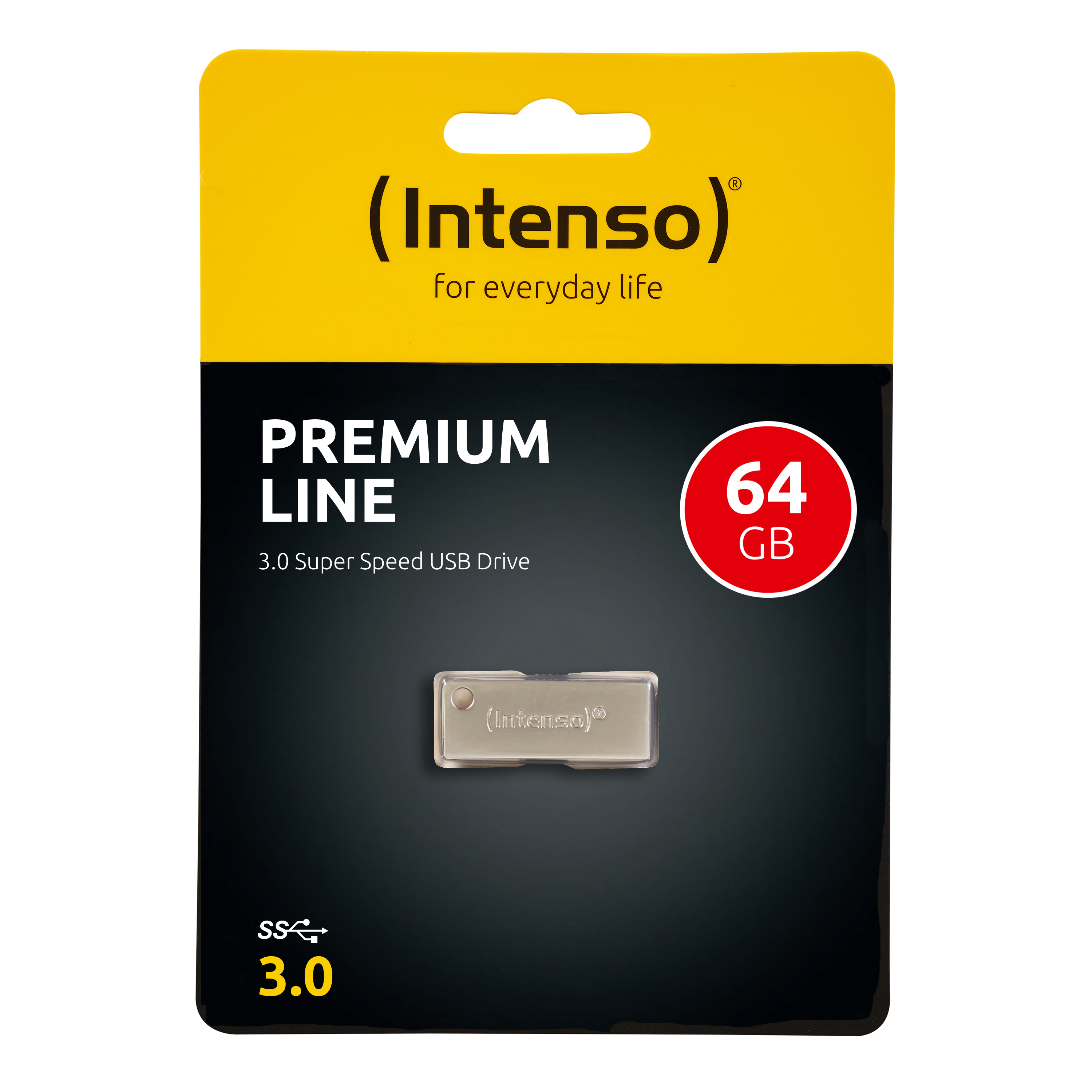 USB Flash INTENSO 64GB Premium Line (Hi-Speed USB 3.0, do 100MB/s, metal, srebrna)-7