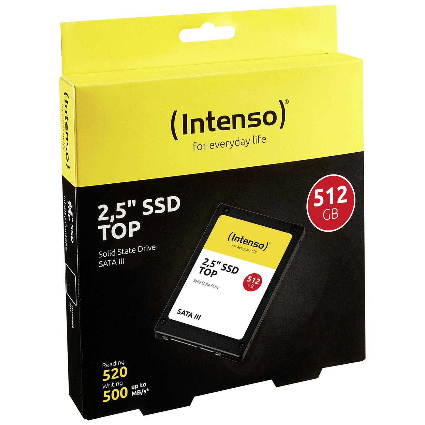 INTENSO SSD Disk 2.5", kapacitet 512GB, SATA III TOP - SSD-SATA3-512GB/Top-0