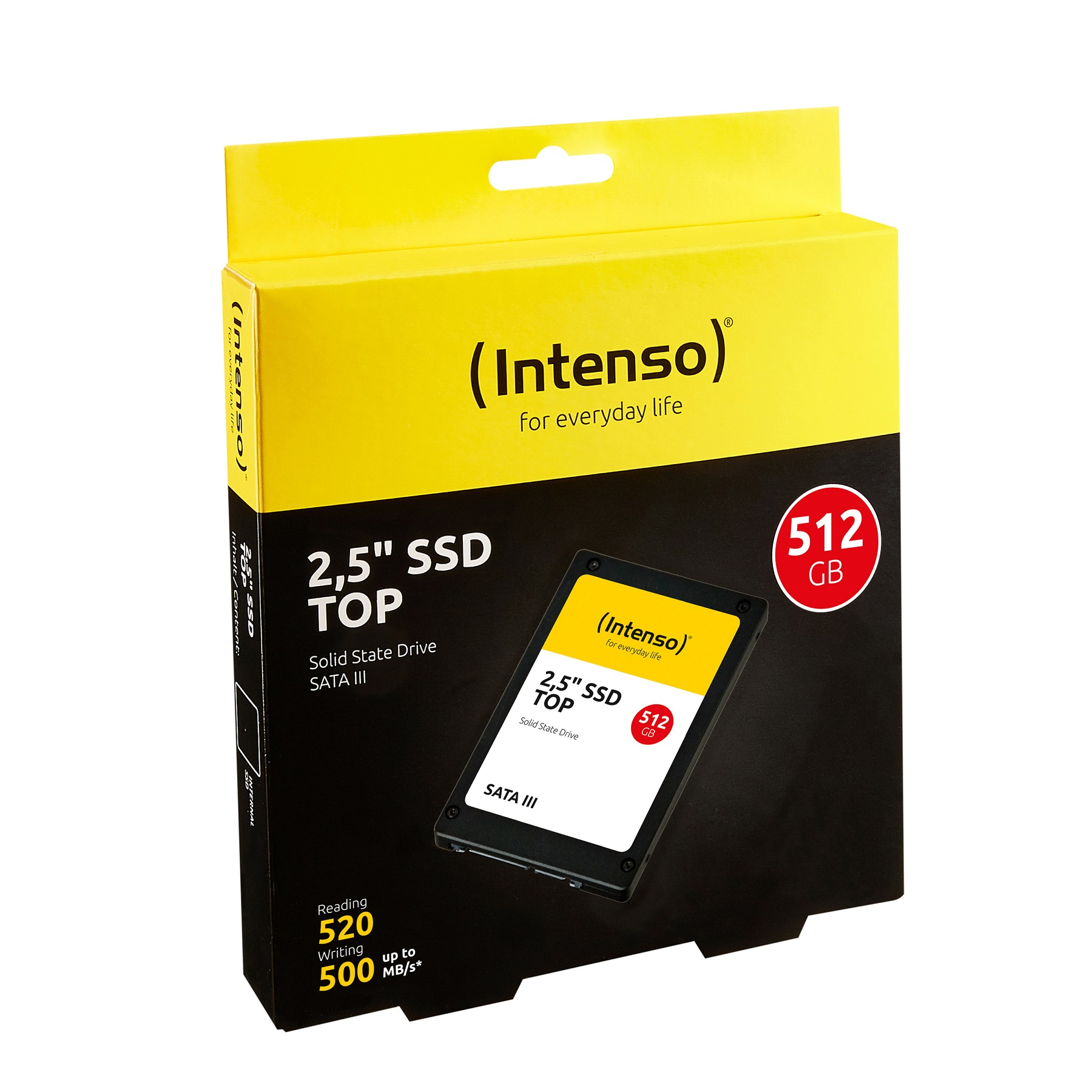 INTENSO SSD Disk 2.5", kapacitet 512GB, SATA III TOP - SSD-SATA3-512GB/Top-3