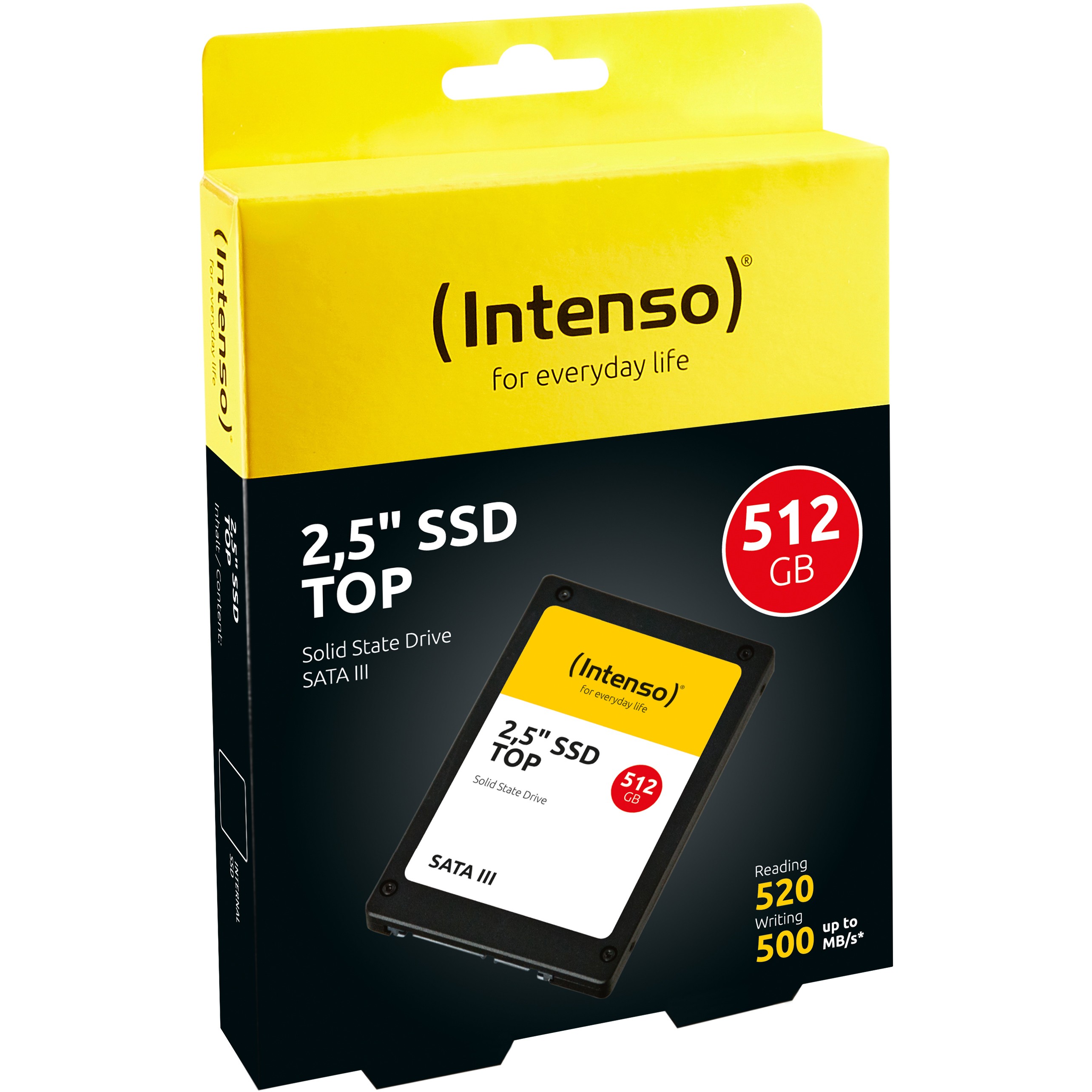 INTENSO SSD Disk 2.5", kapacitet 512GB, SATA III TOP - SSD-SATA3-512GB/Top-6