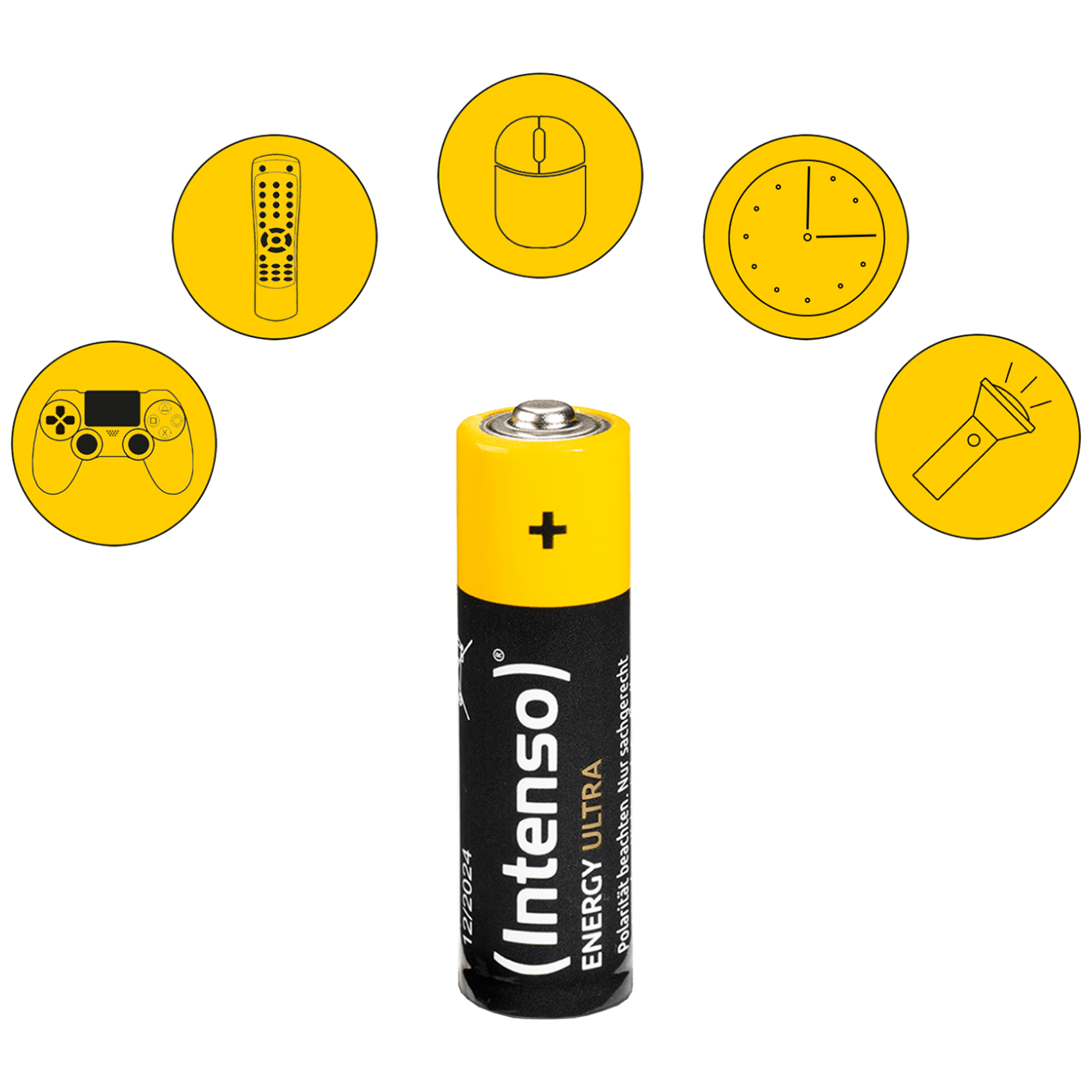 Baterija INTENSO alkalna, AAA LR03/4, 1,5 V, blister 4 kom-1