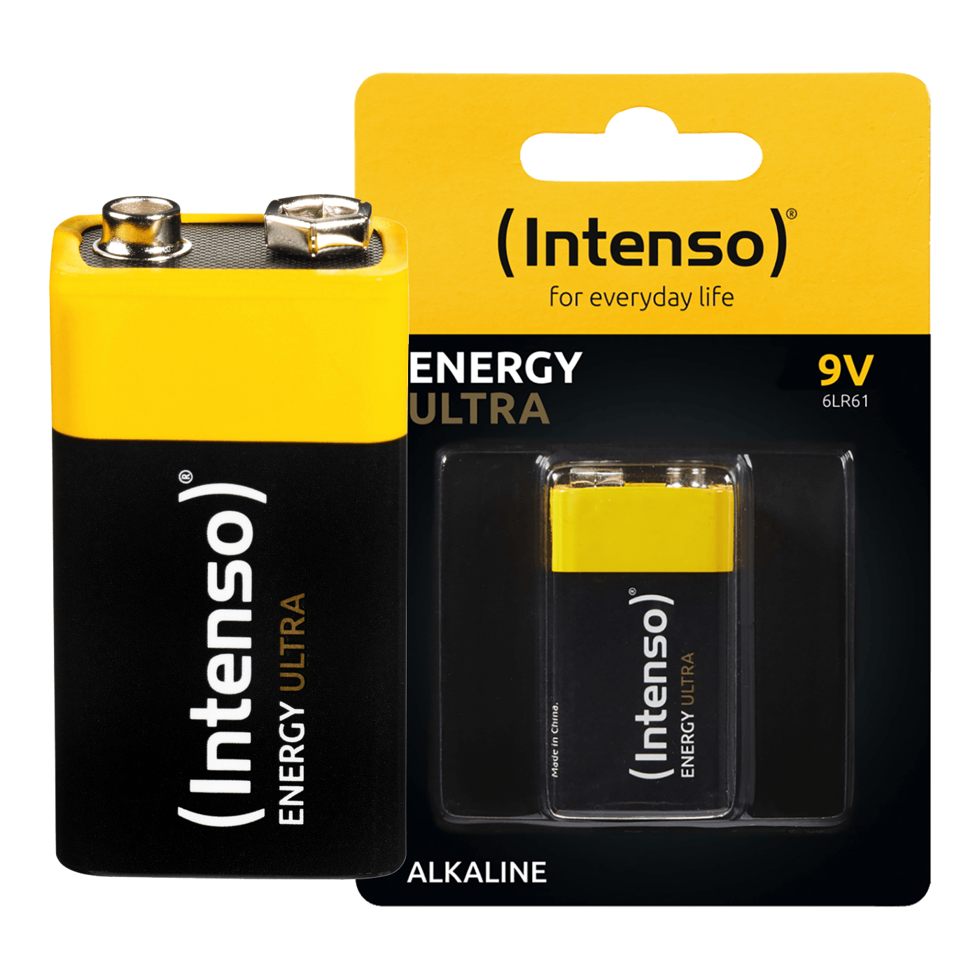 INTENSO Baterija alkalna, 6LR61, 9 V, blister 1 komad - 6LR61 / 9V-1