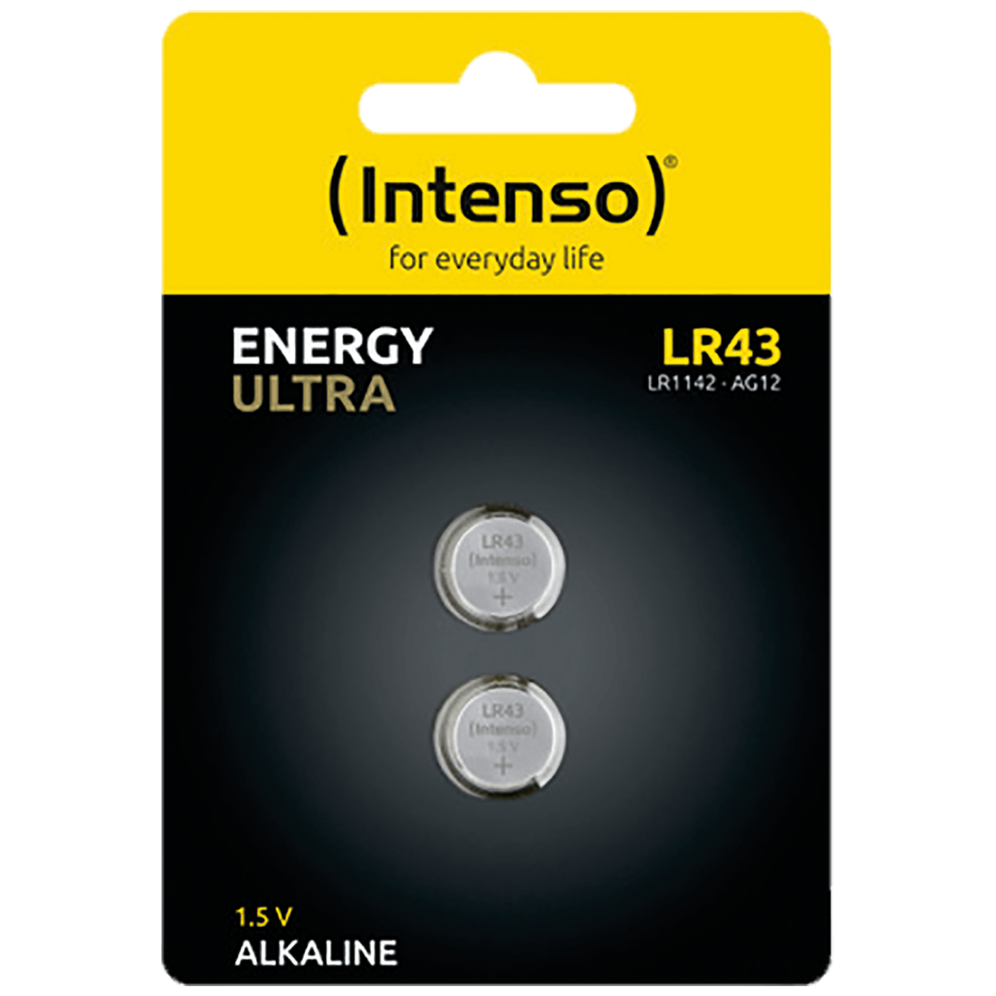 Baterija INTENSO LR43/2 (alkalna, 1,5 V, 85 mAh, dugmasta, blister 2 kom)-0