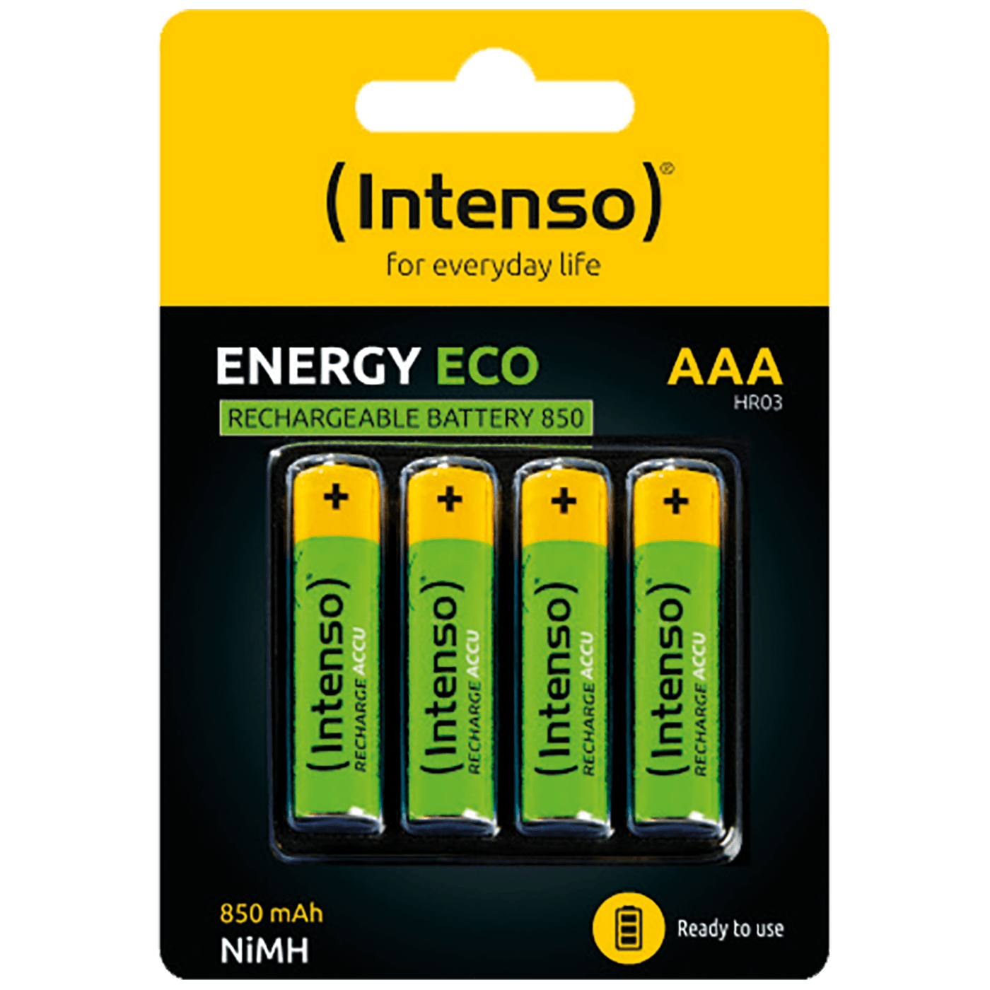 INTENSO Baterija punjiva AAA / HR03, 850 mAh, blister 4 kom - AAA / HR03/850