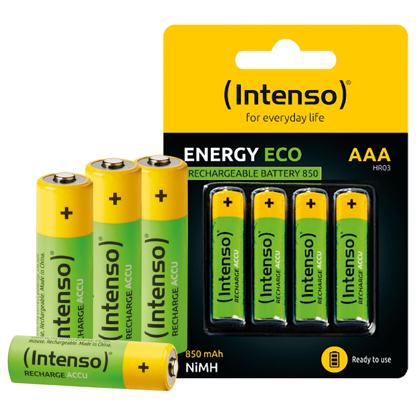 INTENSO Baterija punjiva AAA / HR03, 850 mAh, blister 4 kom - AAA / HR03/850-1