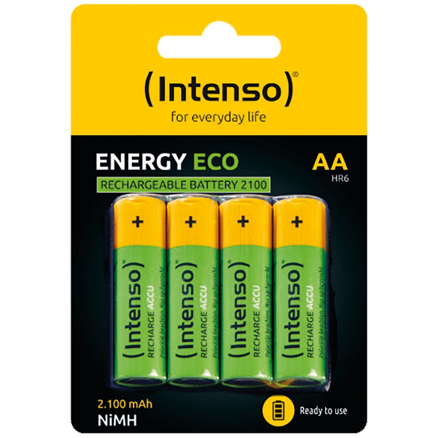Baterija INTENSO AA / HR6, 2100 mAh, blister 4 komada (punjiva, dolazi napunjena, spremna za rad)