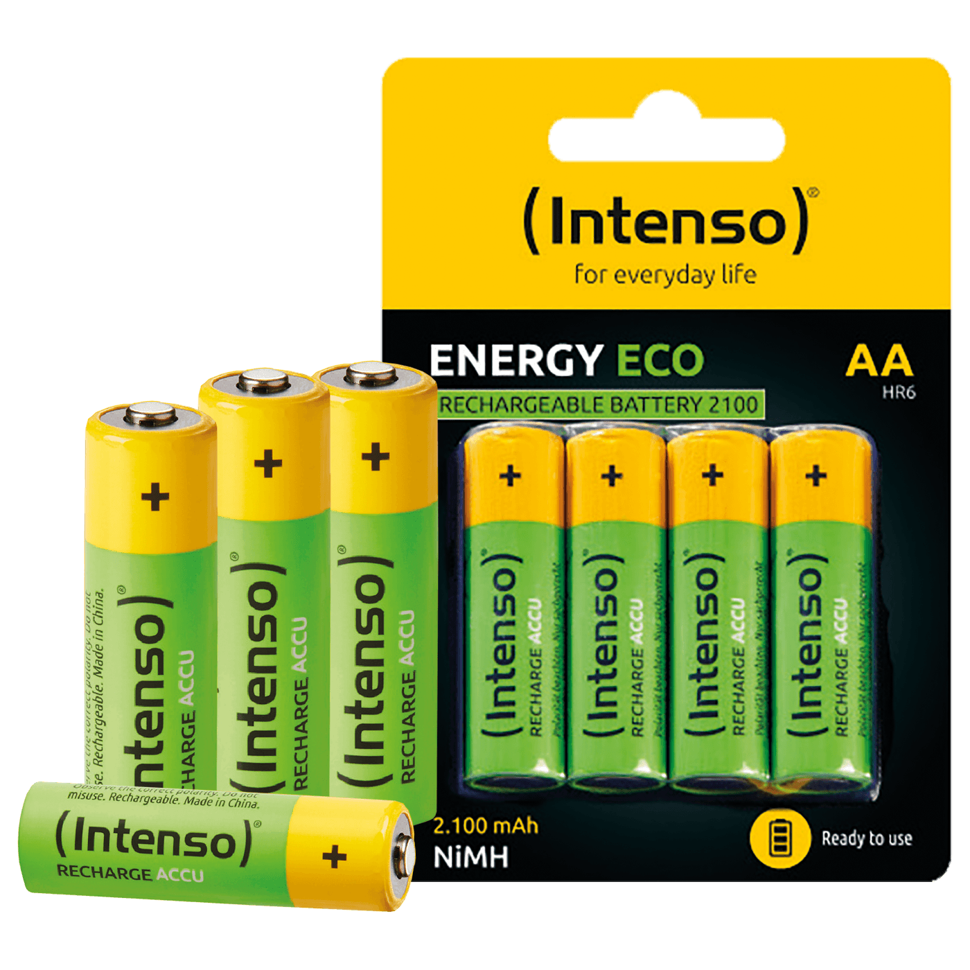 Baterija INTENSO AA / HR6, 2100 mAh, blister 4 komada (punjiva, dolazi napunjena, spremna za rad)-1