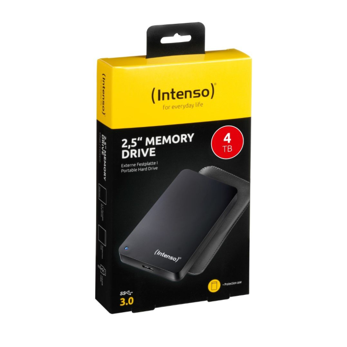 INTENSO Eksterni Hard Disk 2.5", kapacitet 4TB, USB 3.0 crna b - HDD3.0-4TB/Memory Case-11