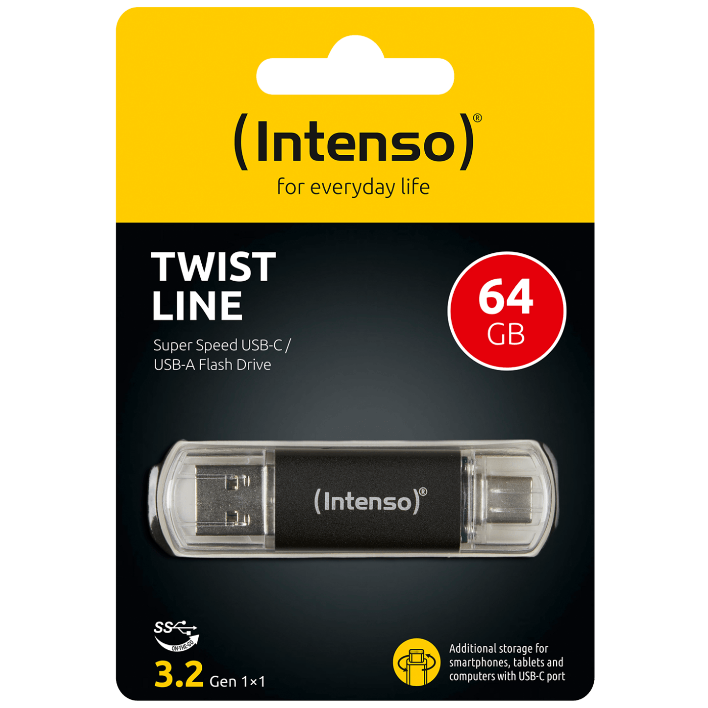 Memorijski stick INTENSO 64GB Twist Line (USB 3.2 / USB-C)-0