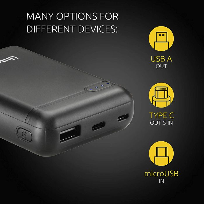 (Intenso) Prijenosni punjač za mobitele i tablete 20000mAh - POWERBANK XS10000 crna-3