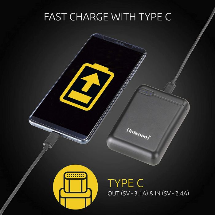 (Intenso) Prijenosni punjač za mobitele i tablete 20000mAh - POWERBANK XS10000 crna-4