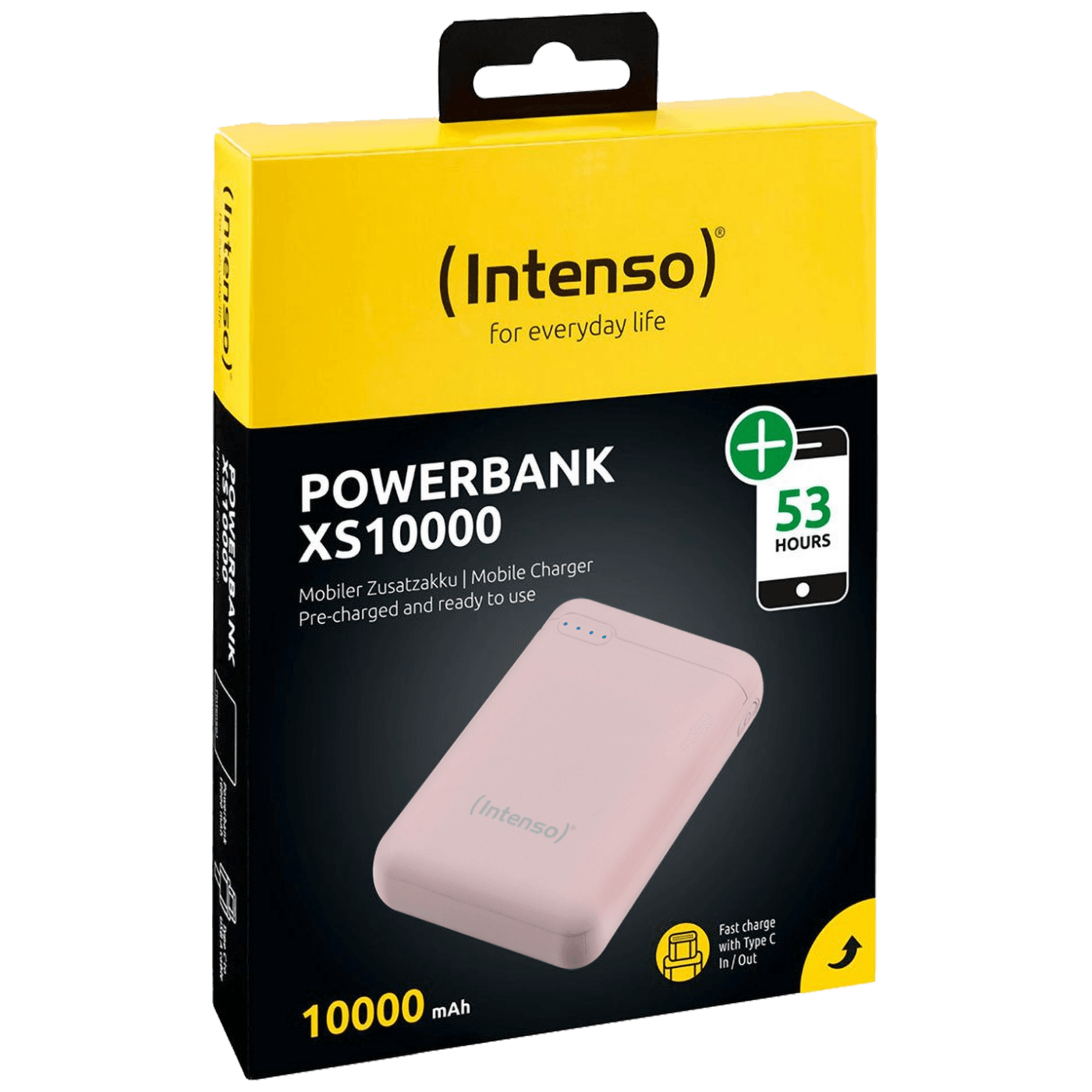 Prijenosni punjač INTENSO za mobitele i tablete 10000mAh - POWERBANK XS10000 Rose