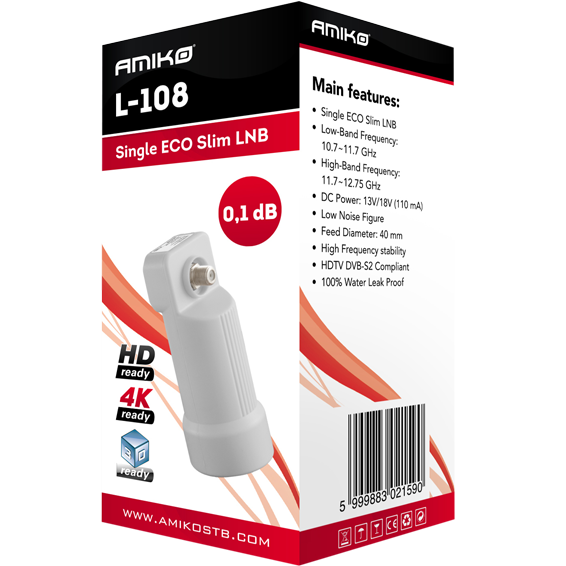 Single LNB AMIKO L-108, 1DB vodonepropusan-1