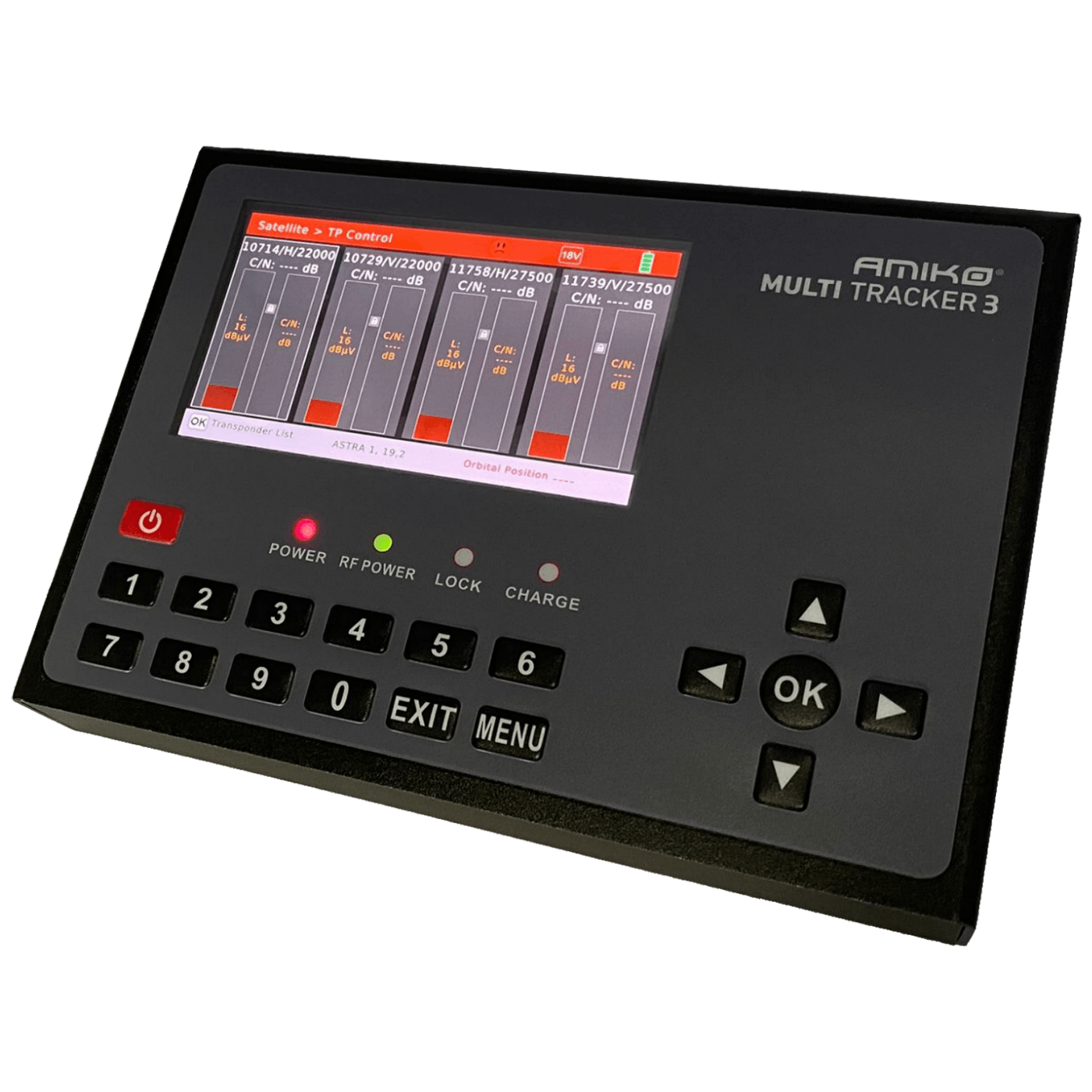 Mjerni instrument AMIKO MULTITRACKER 3 (5" AMOLED ekran, DVB-S/S2, DVB-T/T2, DVB-C/C2)