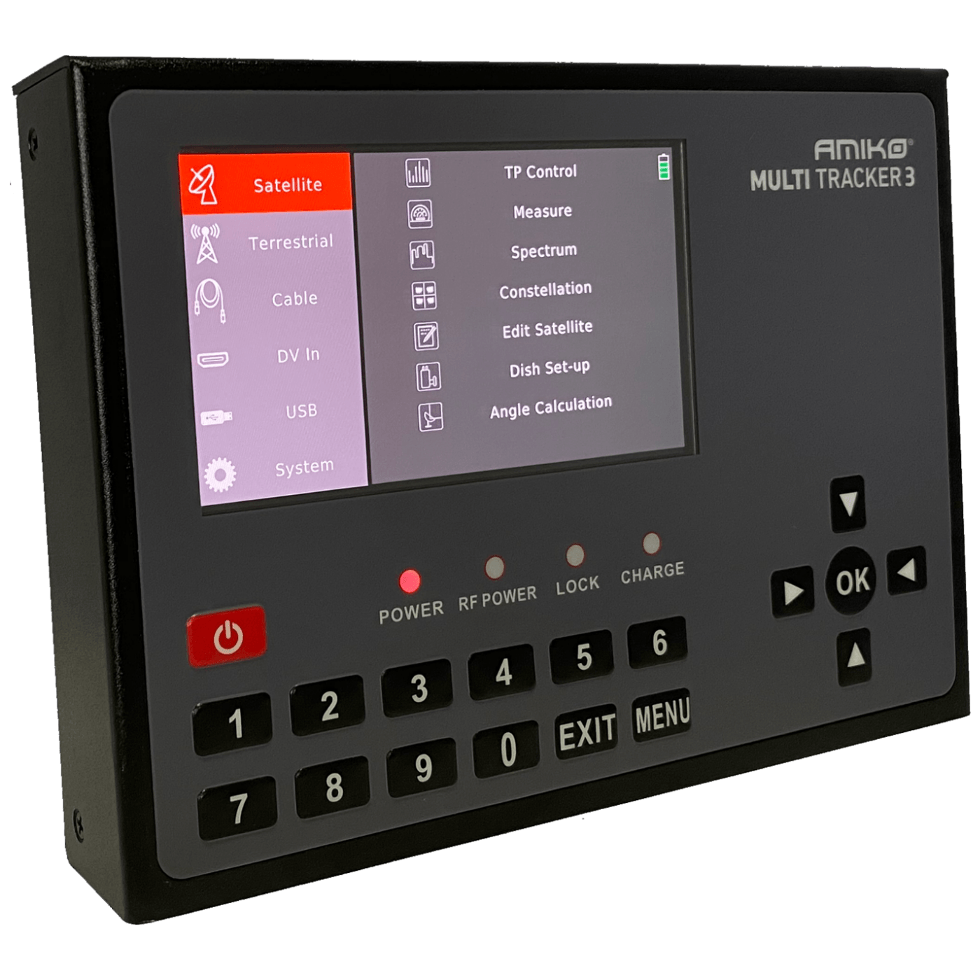 Mjerni instrument AMIKO MULTITRACKER 3 (5" AMOLED ekran, DVB-S/S2, DVB-T/T2, DVB-C/C2)-1