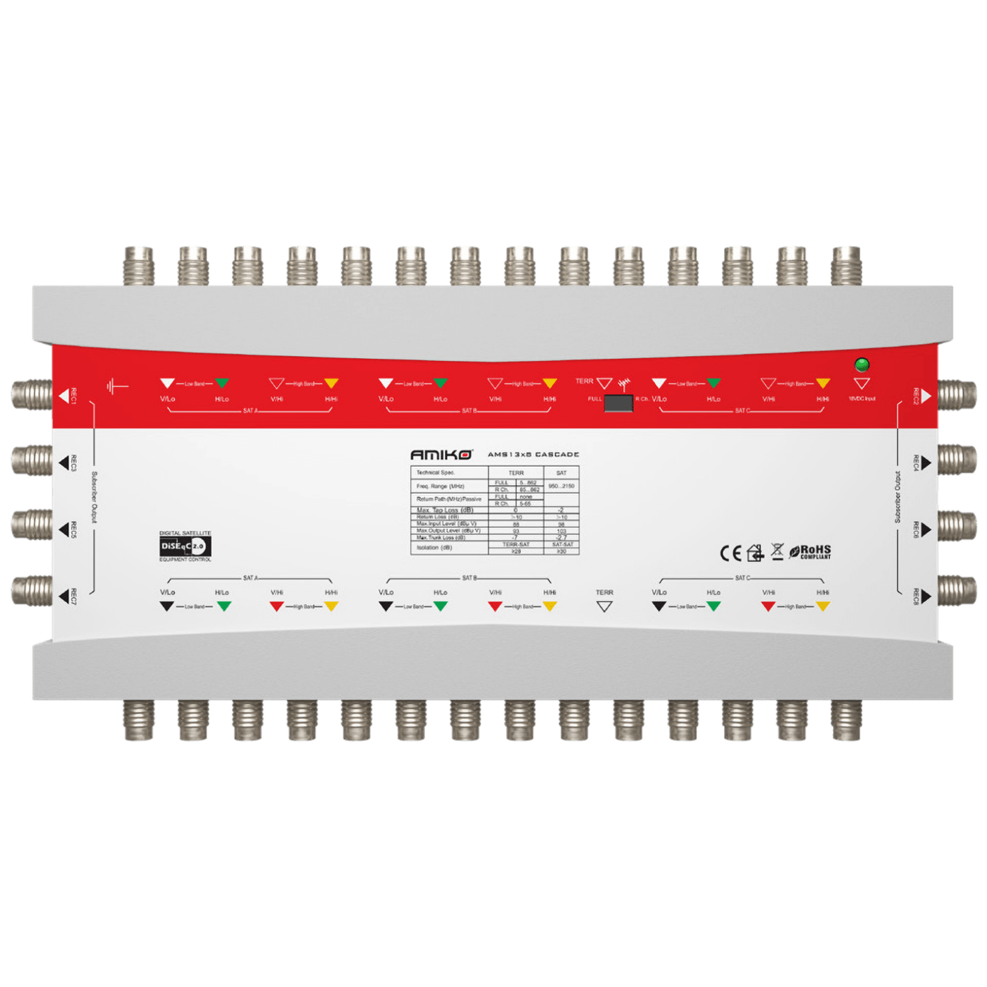 Amiko Multiswitch 13/8, kaskadni - AMS13/8-0