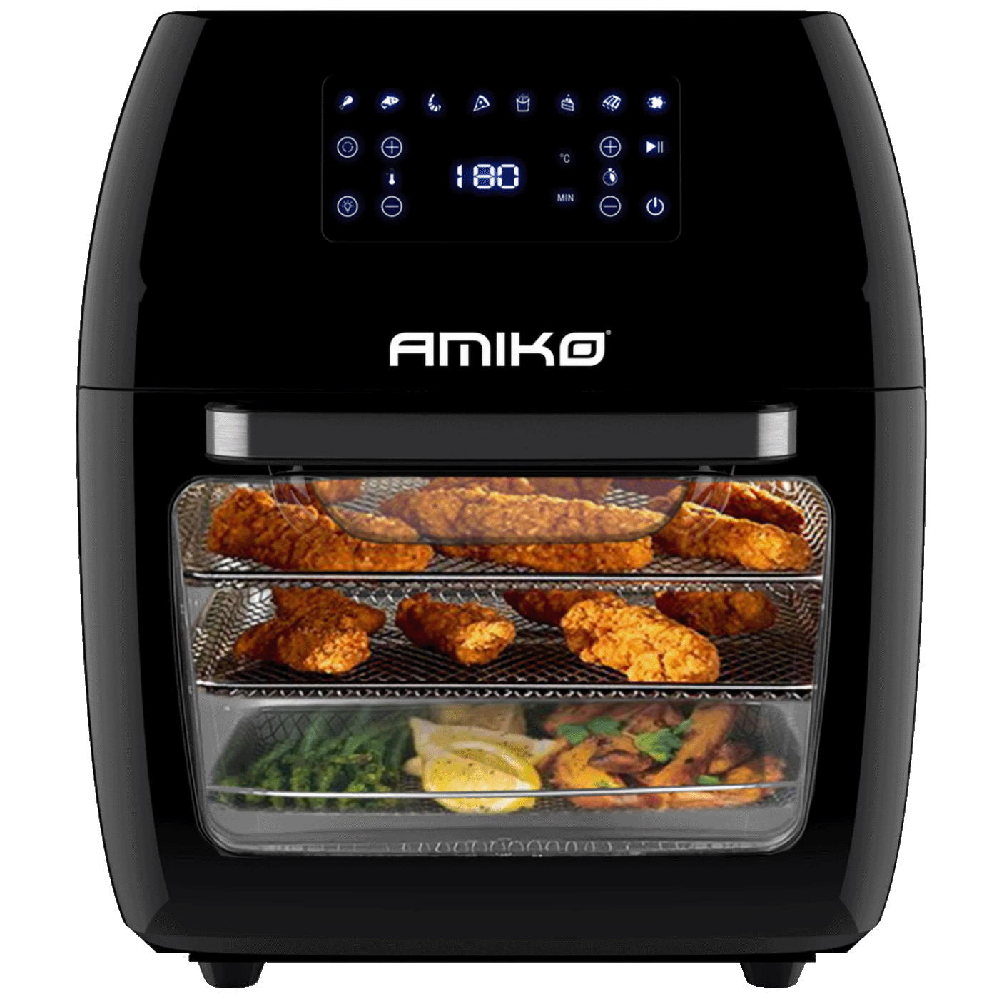 Friteza na vrući zrak sa grilom AMIKO 1700W, A80, zapremina 12l-1