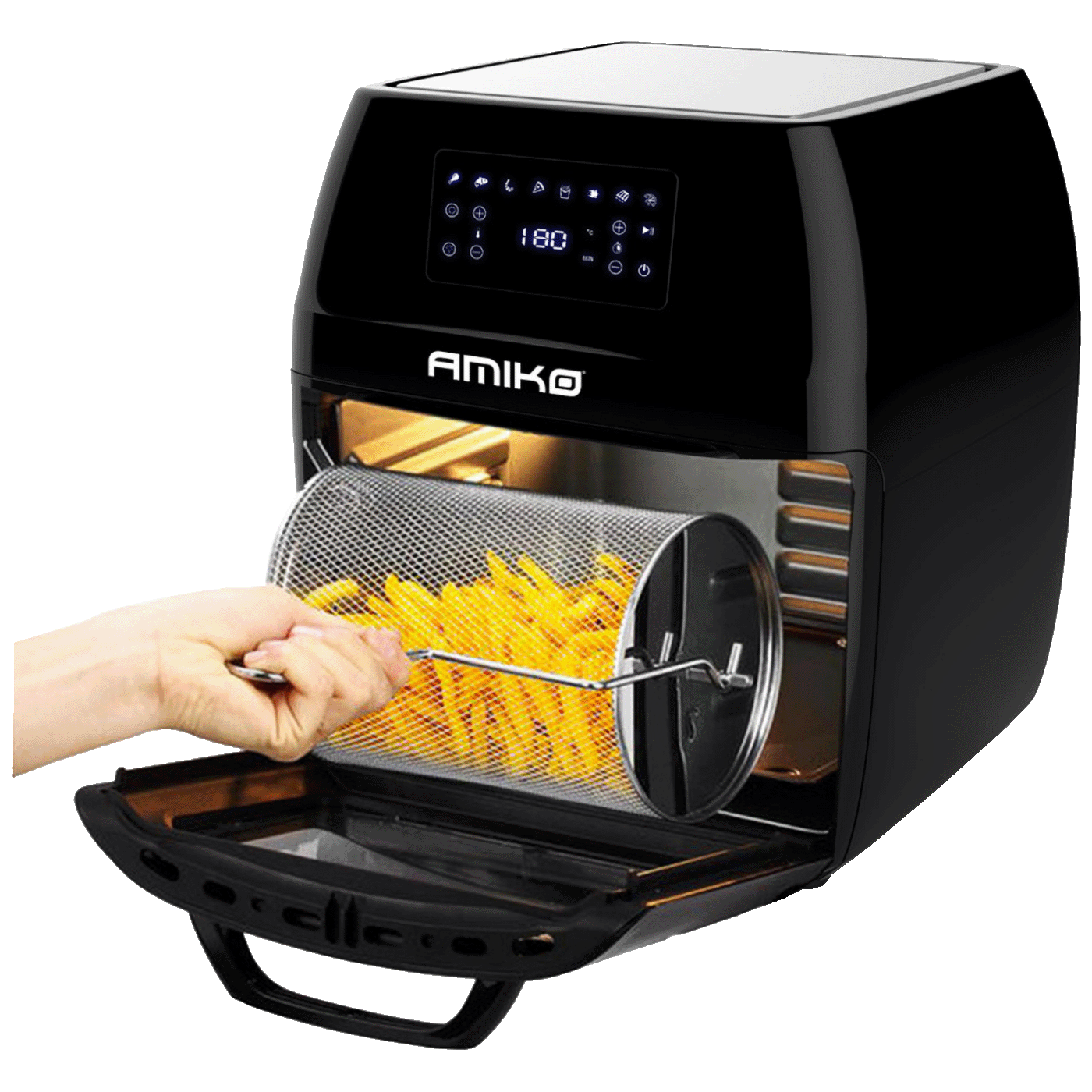 Friteza na vrući zrak sa grilom AMIKO 1700W, A80, zapremina 12l-4