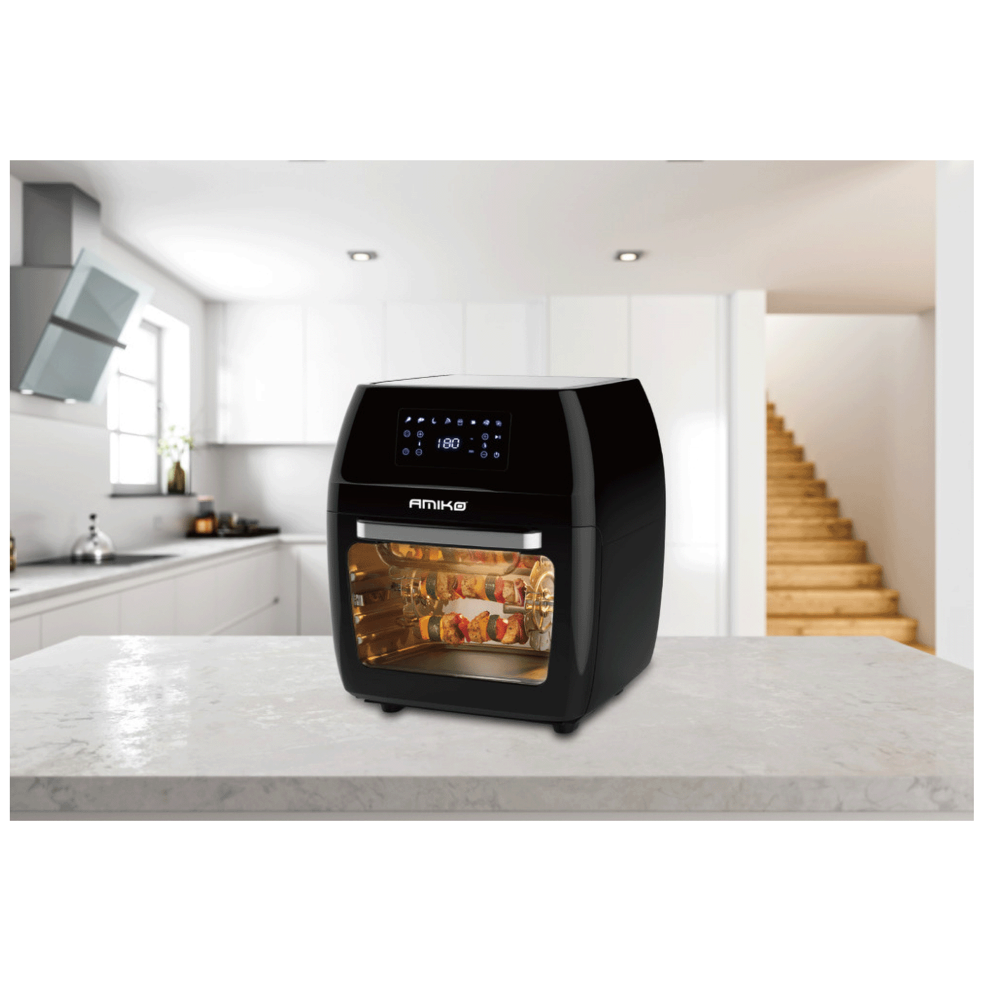 Friteza na vrući zrak sa grilom AMIKO 1700W, A80, zapremina 12l-8