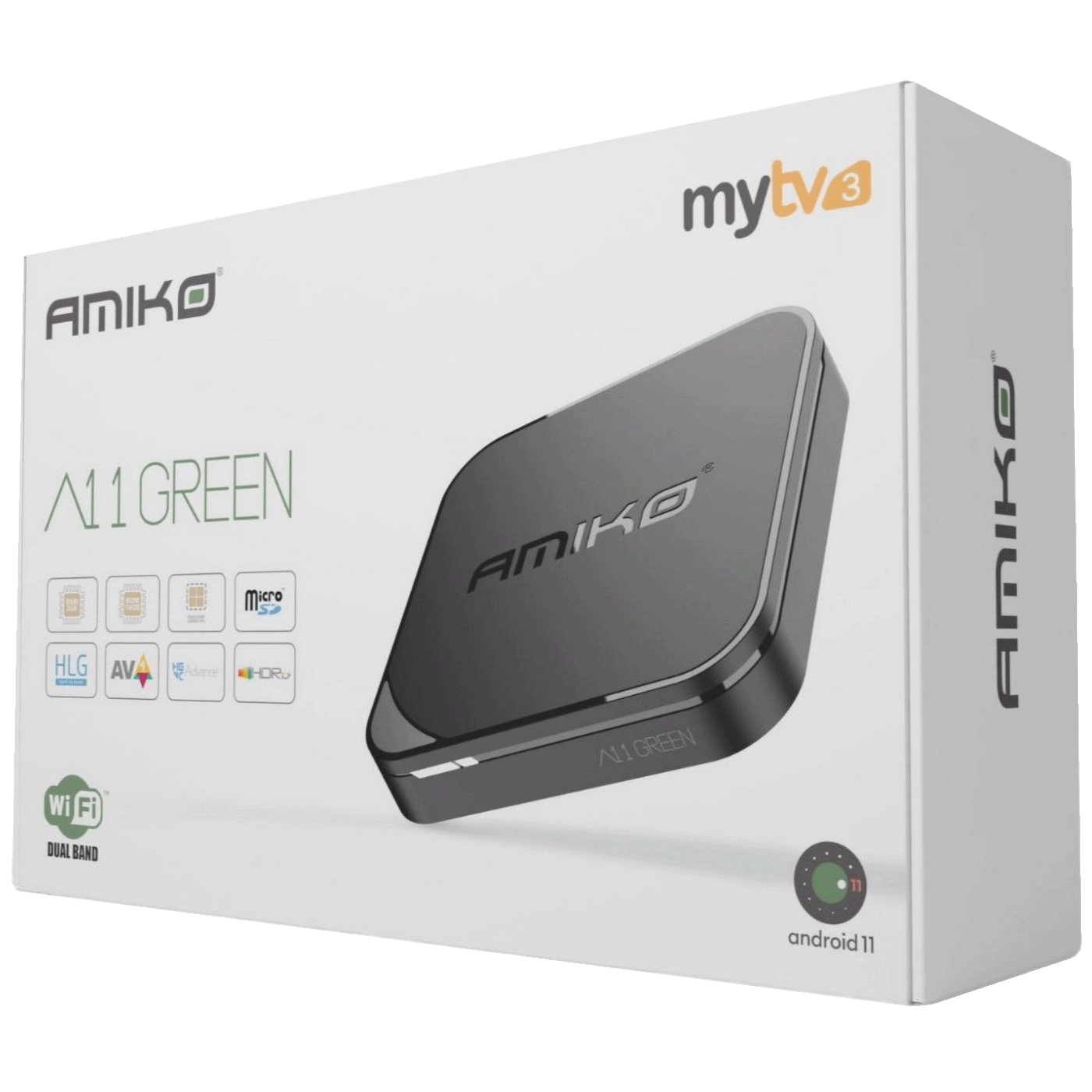 Amiko Prijemnik IPTV, Android OS , 2/16GB, 4K, WiFi, Bluetooth - A11 GREEN-4