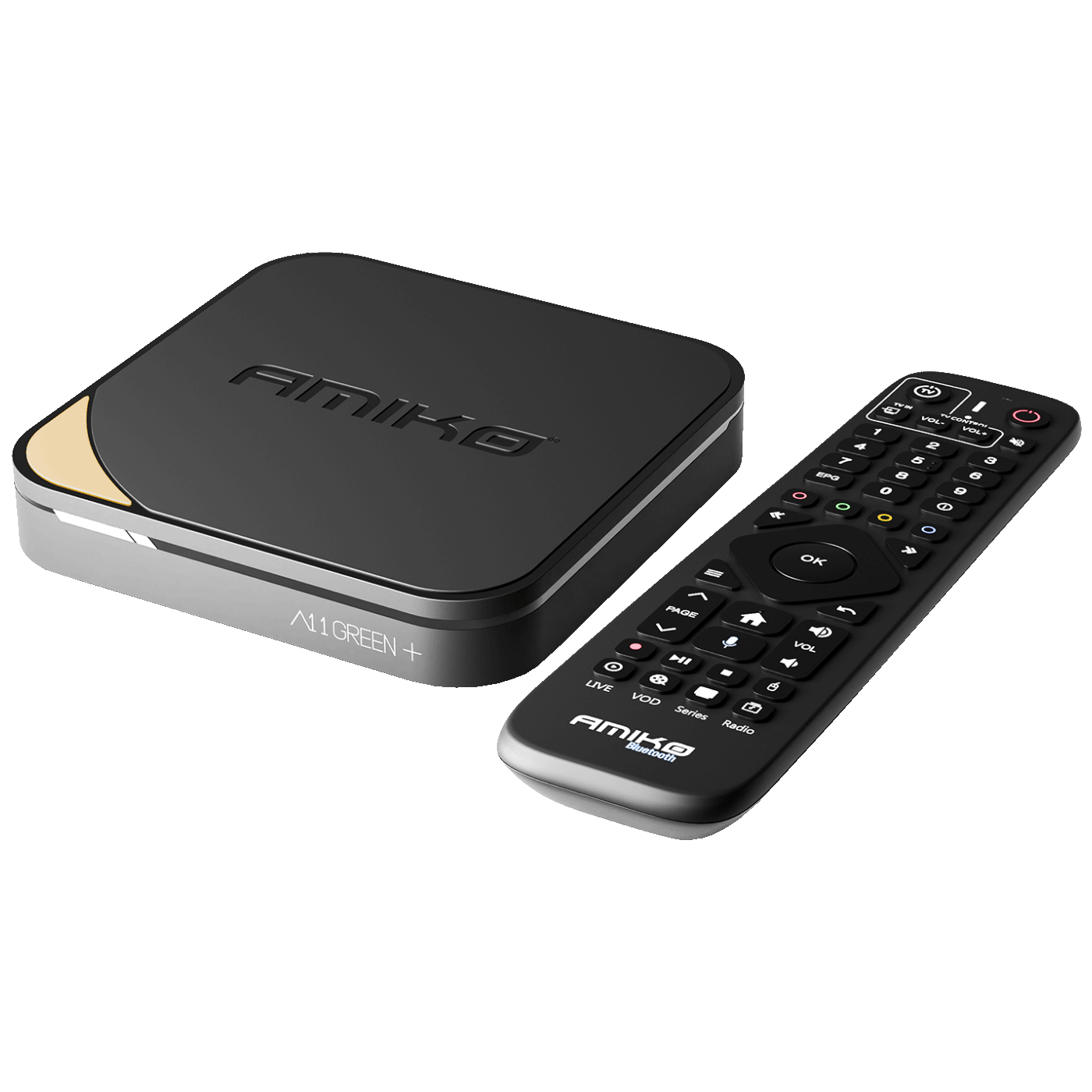 Amiko Prijemnik IPTV, Android OS , 2/16GB, 4K, WiFi, Bluetooth - A11 GREEN+-1