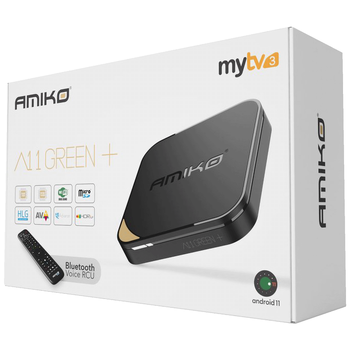 Amiko Prijemnik IPTV, Android OS , 2/16GB, 4K, WiFi, Bluetooth - A11 GREEN+-3