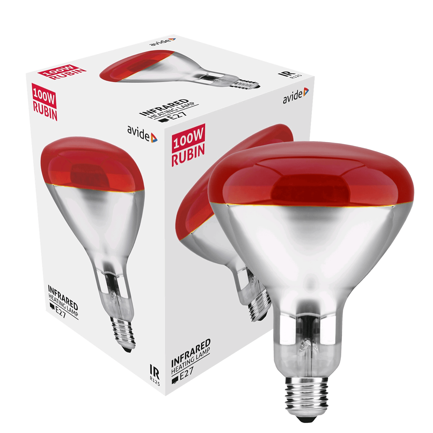 Avide Žarulja, 100W, E27, Infra Red, IP20 - ASIR27-100W-R-0