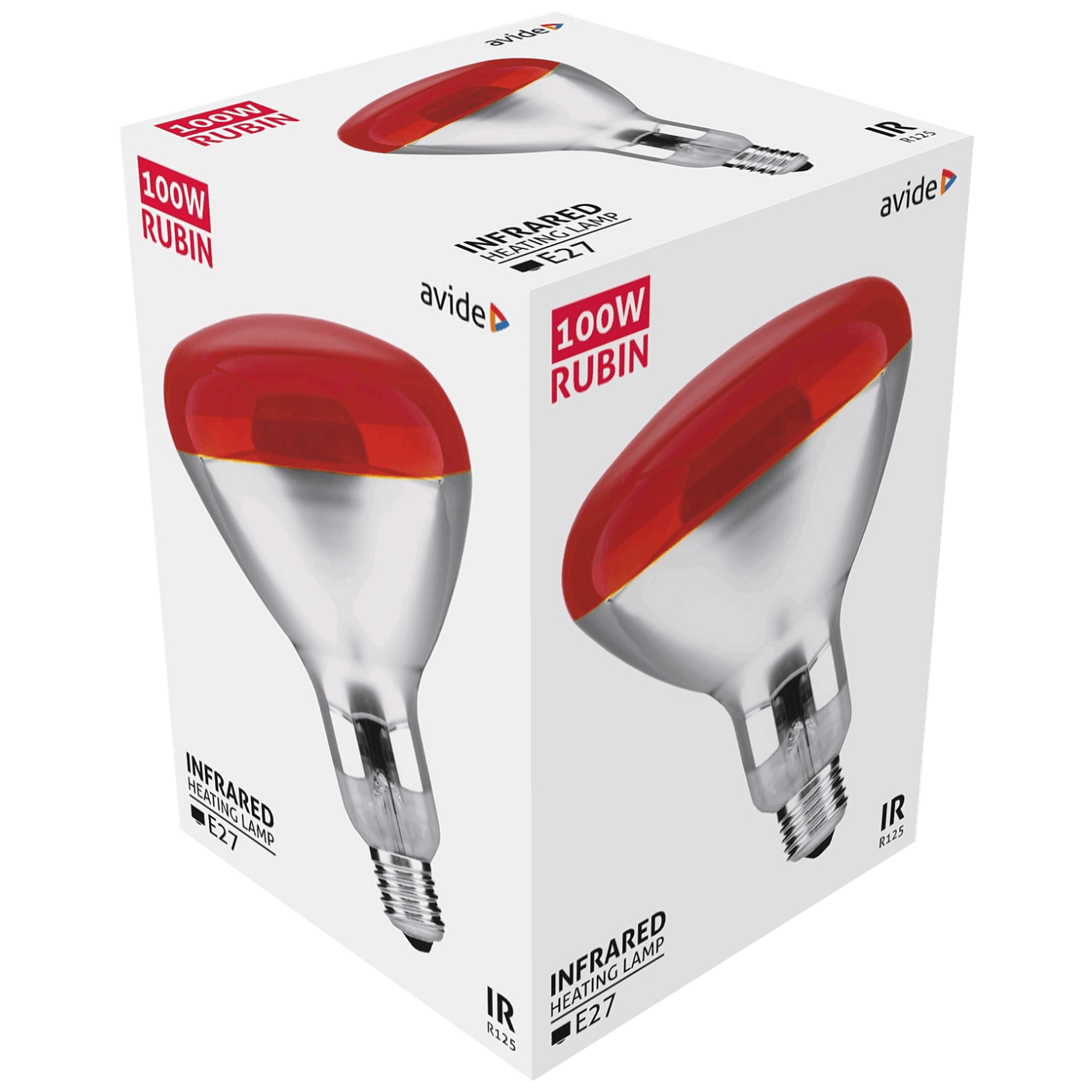 Avide Žarulja, 100W, E27, Infra Red, IP20 - ASIR27-100W-R-1
