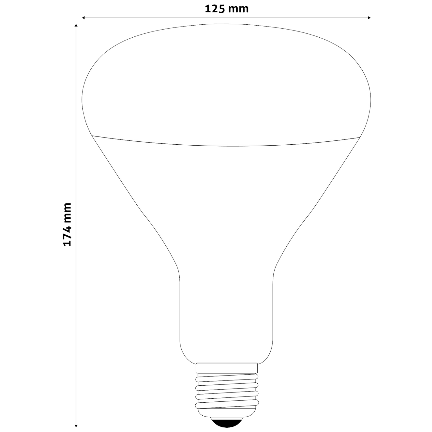 Avide Žarulja, 100W, E27, Infra Red, IP20 - ASIR27-100W-R-3