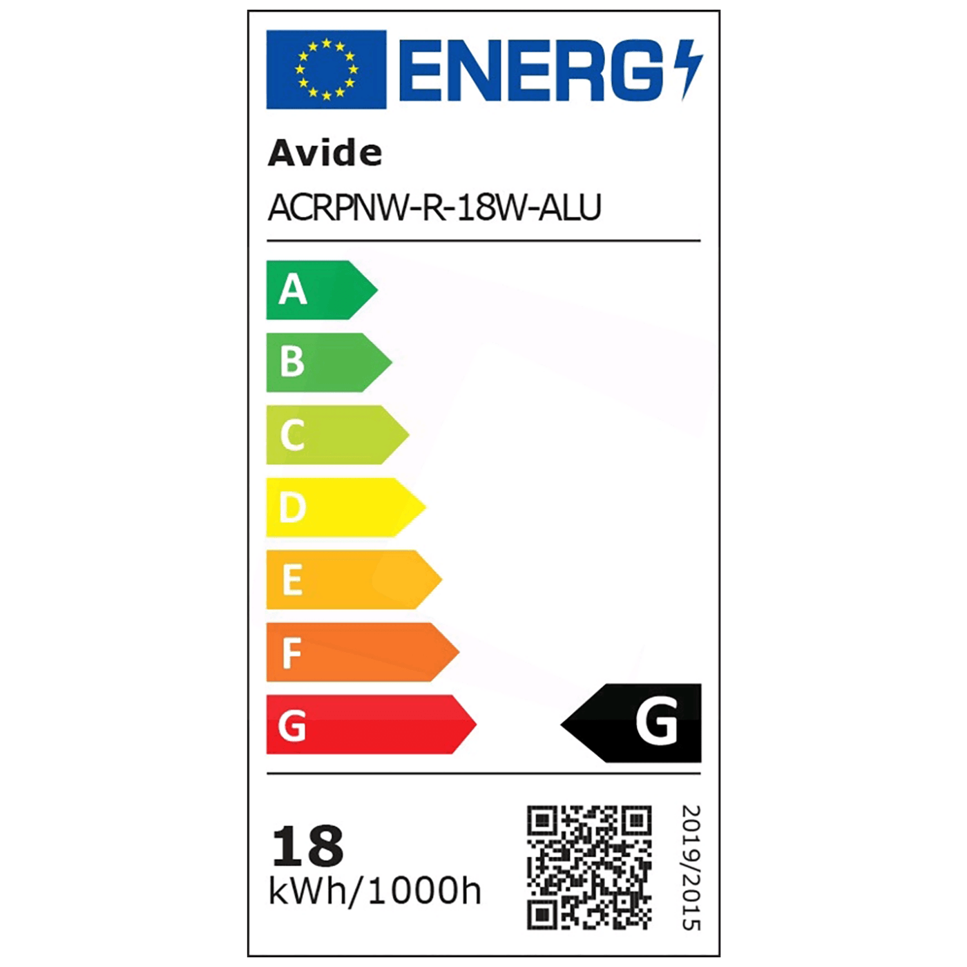 Avide Plafonjera LED, ugradna, 18W, 1490 lm, 4000K, IP20 - ACRPNW-R-18W-ALU-3