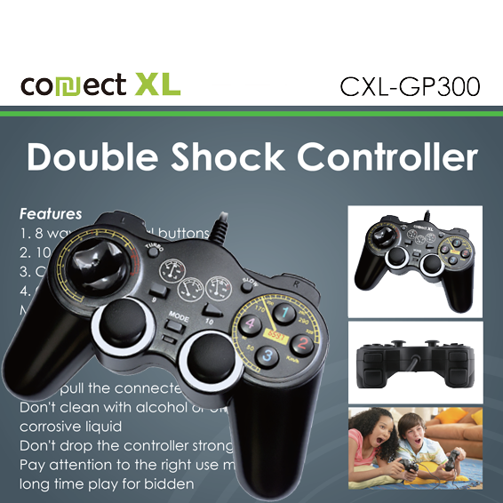 Gamepad CONNECT XL CXL-GP300 sa vibracijom, 14 tipki-0