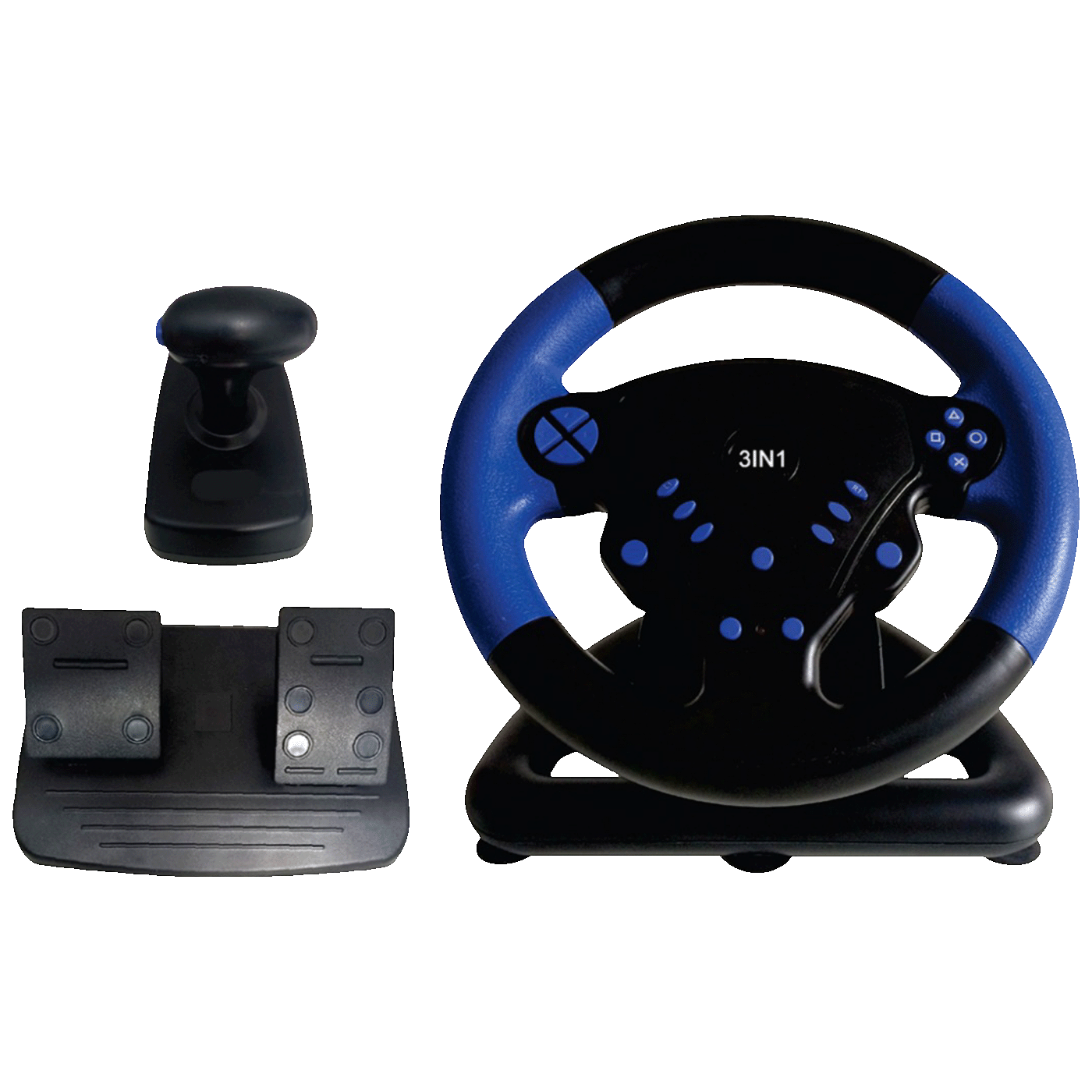 Connect XL Gaming volan 3u1, PS2/PS3/PC, vibracija, pedale - CXL-WH300-4